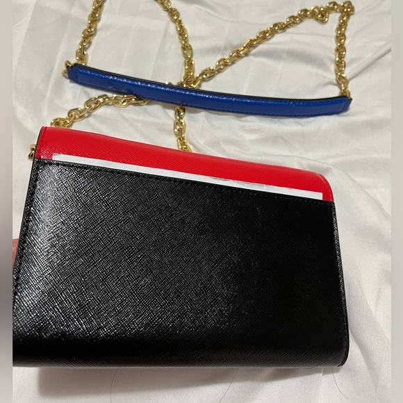 NEW Marc Jacobs SNAPSHOT Chain Wallet Red Black - Picture 4 of 8
